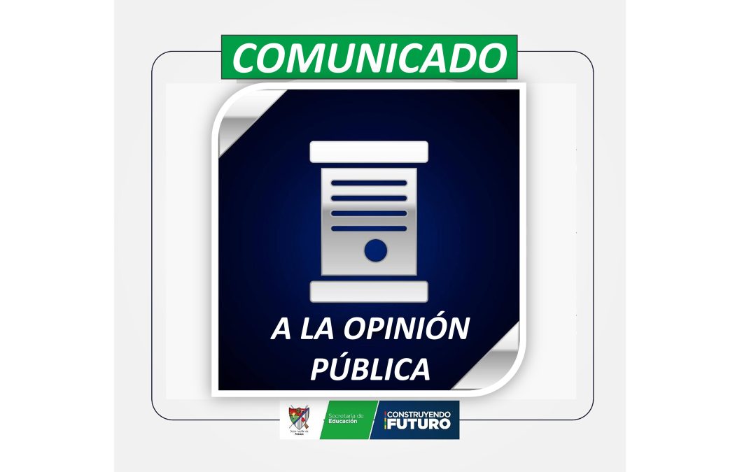 Comunicado a la opinión pública – Aclaraciones del gobierno departamental sobre protestas anunciadas
