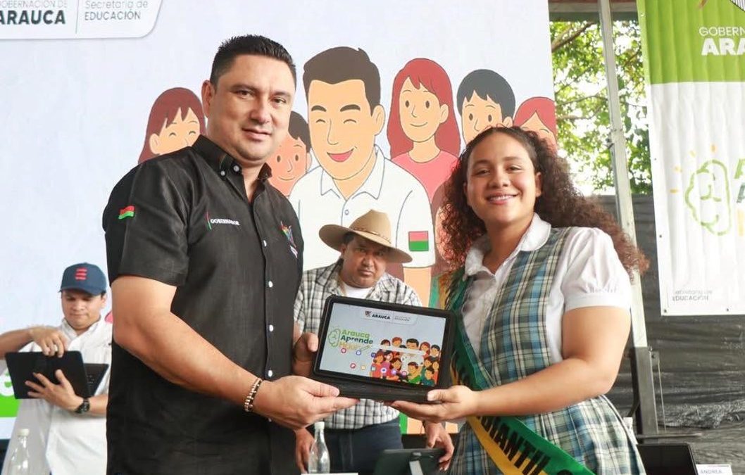 Puerto Rondón y Cravo Norte cerraron el recorrido del gobernador con el programa Arauca Aprende Mejor