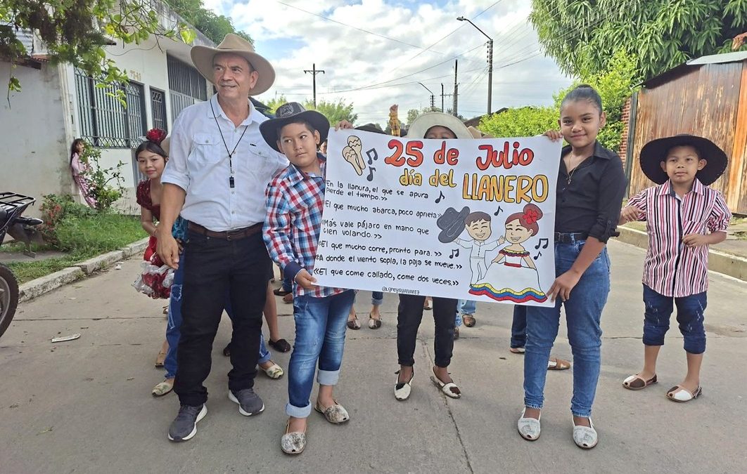El espíritu llanero se tomó las escuelas: así celebró el departamento de Arauca el Día del Llanero