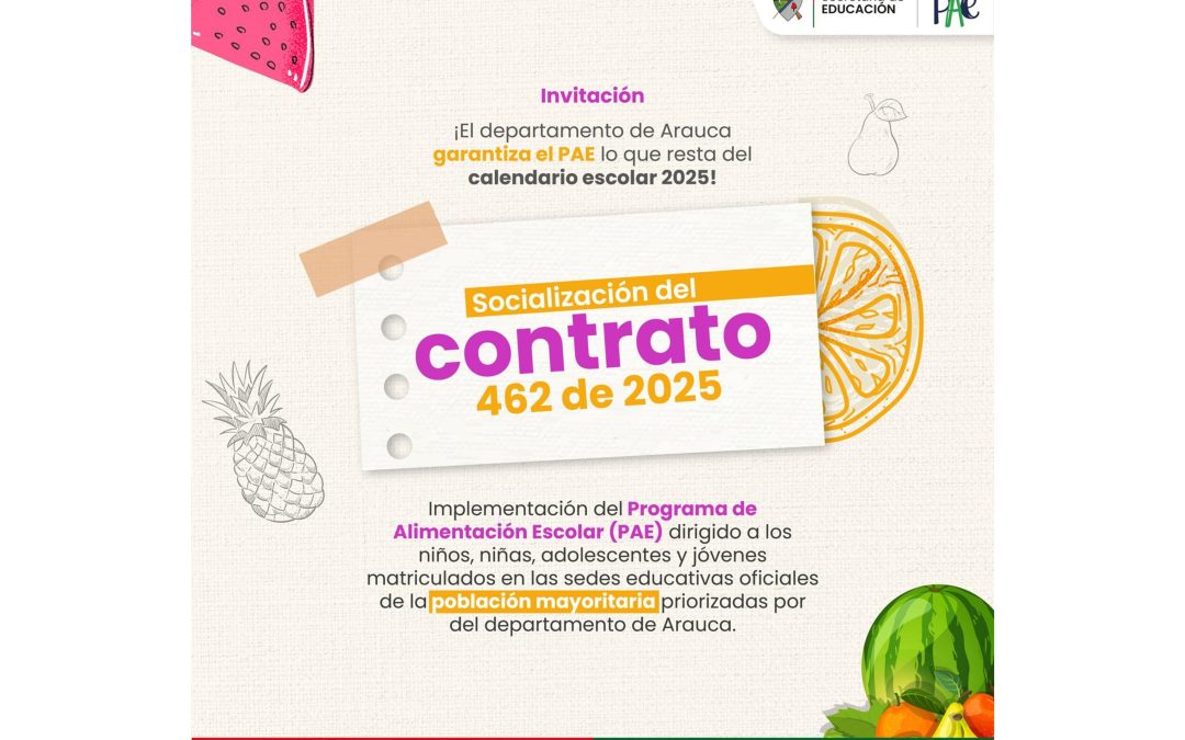 Gobierno departamental garantiza continuidad del Programa de Alimentación Escolar en los 7 municipios araucanos