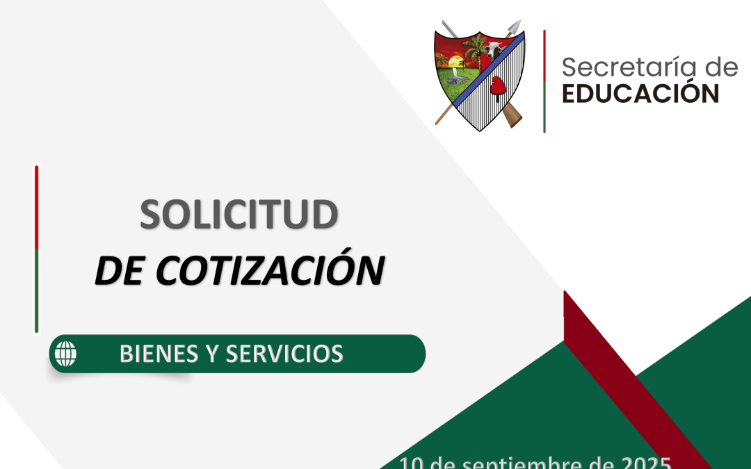 Solicitud de cotización – Apoyo en la implementación del PAE a través de dotación para comedores escolares