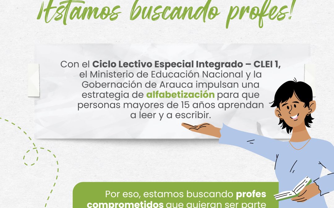Gobernación de Arauca y Ministerio de Educación impulsan estrategia de alfabetización para jóvenes y adultos