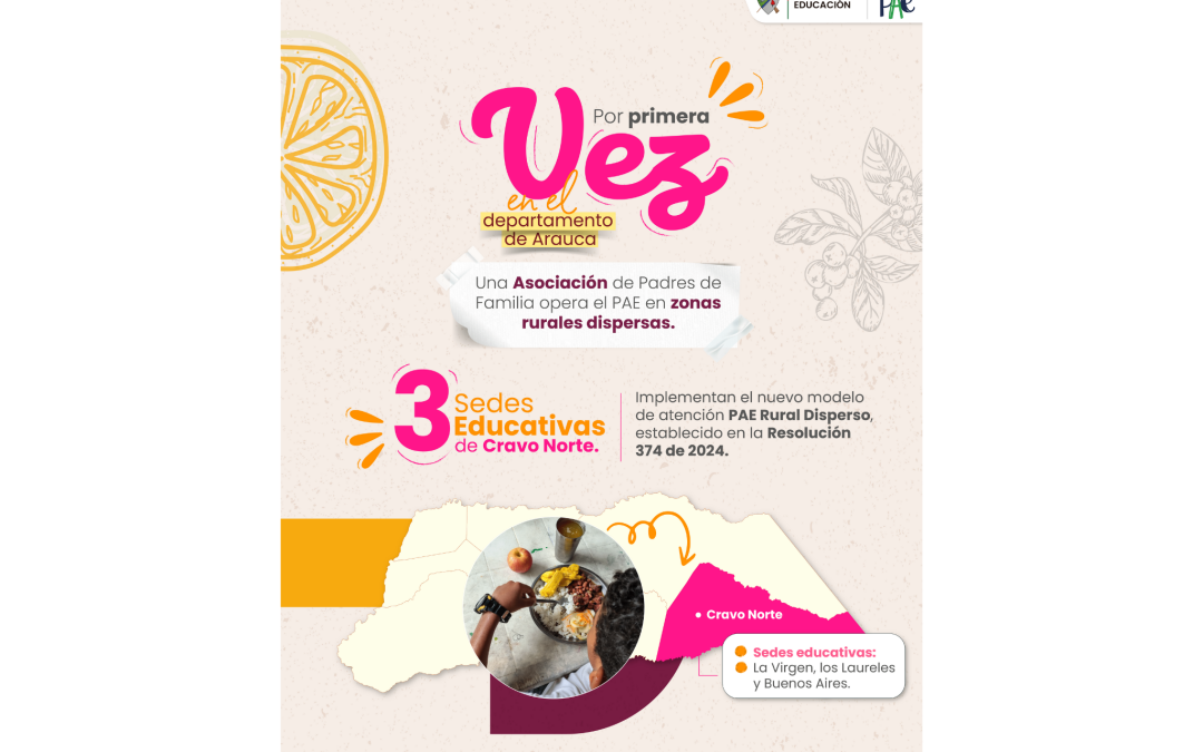 Por primera vez en el departamento de Arauca, una Asociación de Padres de Familia opera el PAE en zonas rurales dispersas