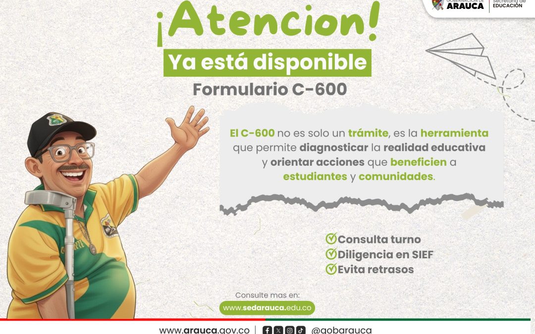 DANE activa recolección de datos del Formulario C-600 en instituciones educativas