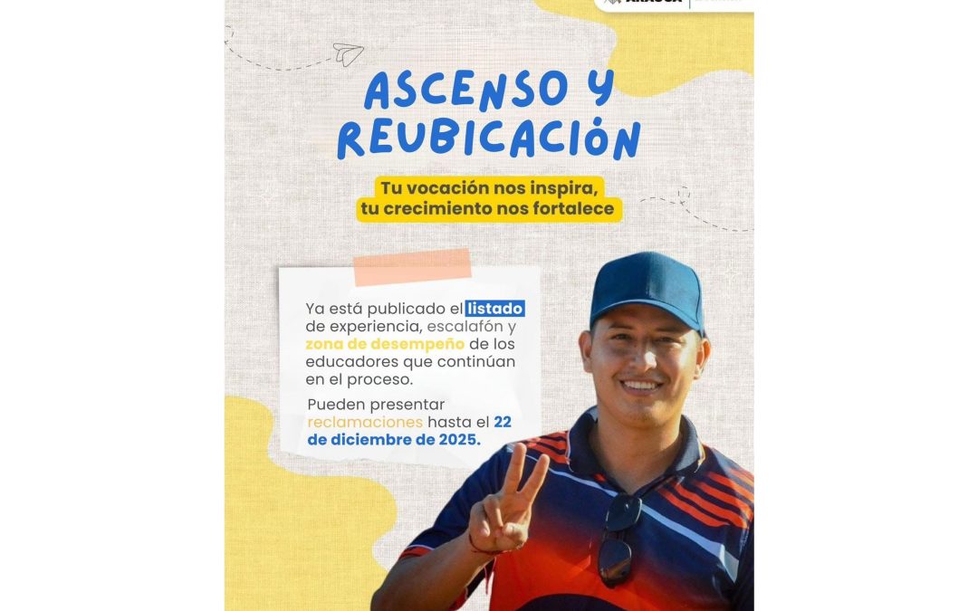 Ya está disponible el listado de instrumentos de docentes habilitados en el concurso de ascenso y reubicación salarial 2025